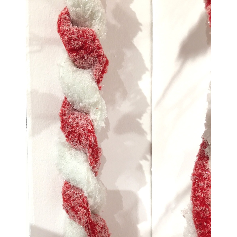 Frosted Peppermint Twist Garland