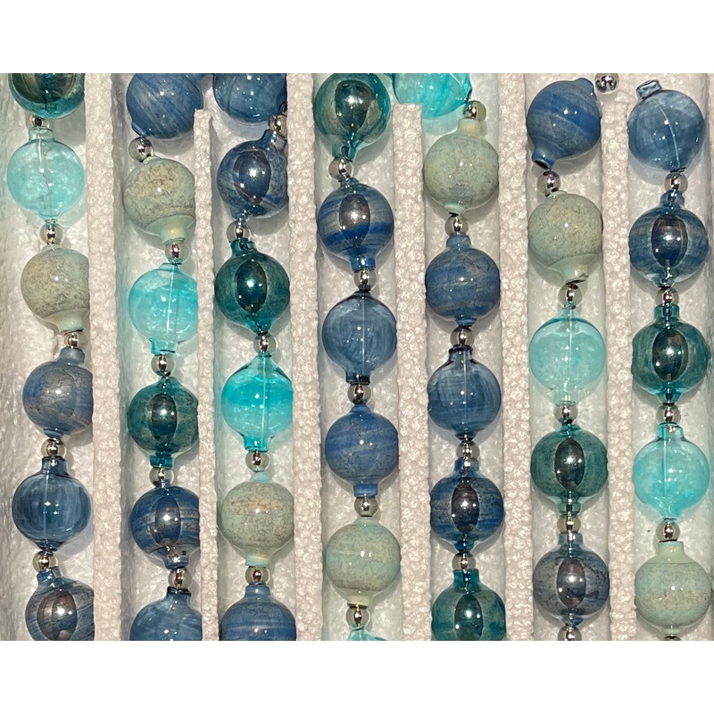 Urban Blues Glass Ball Garland