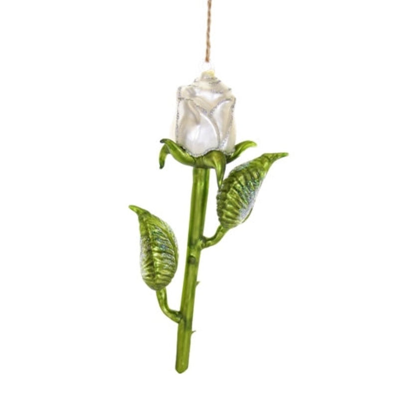 White Rose Ornament