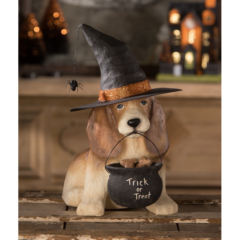 Trick or Treat Dog, Paper Mache