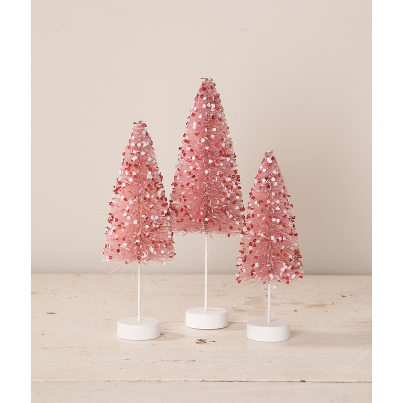 My Silly Valentine Bottle Brush Trees