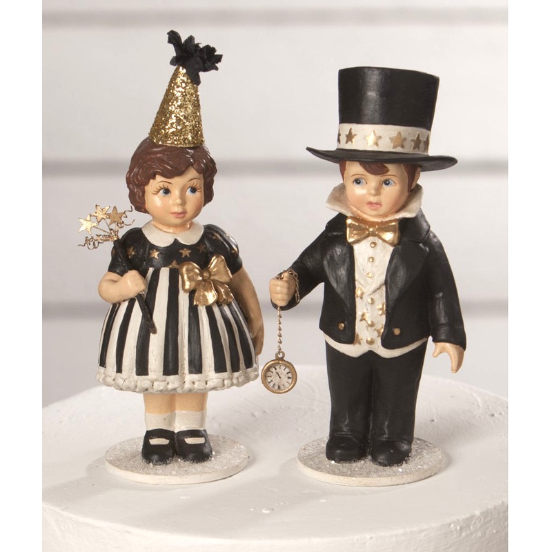 Up At Midnight, New Years Figurines