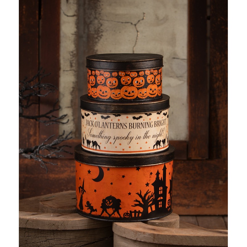 Vintage Halloween Tins