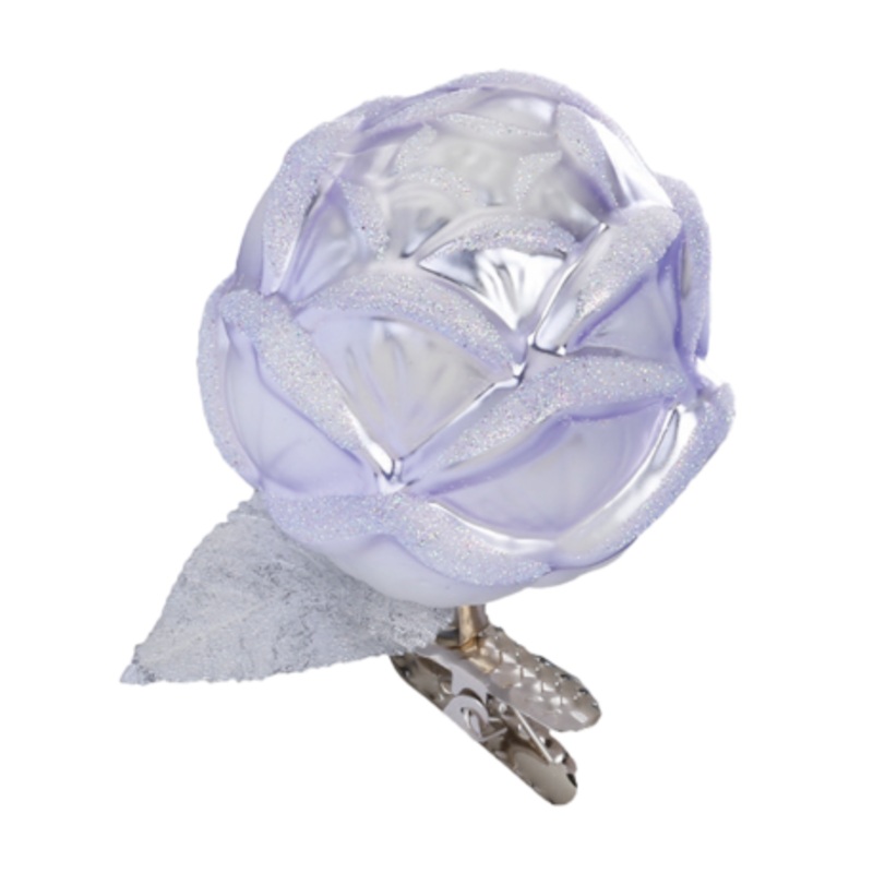 Violet Blossom Flower Clip Ornament