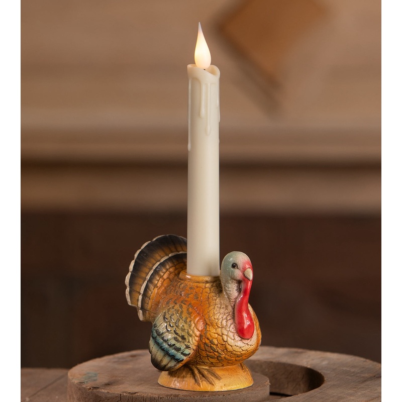 Vintage Turkey Candle Holder