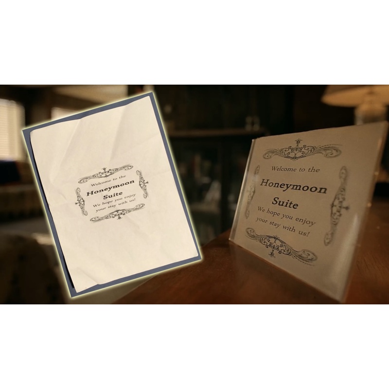 Unused Screen Prop Honeymoon Sign She Kills