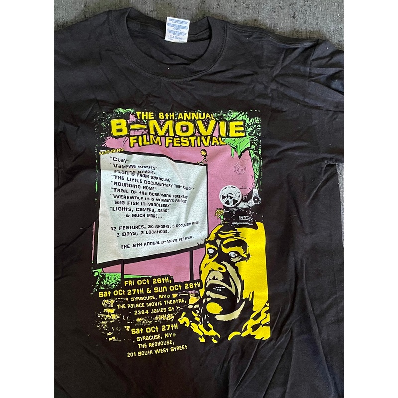 Vintage Mid-2000s B-Movie Fest T-Shirt LIMITED/RARE B-Fest Program