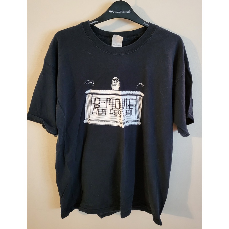 Used B-Movie Film Festival Tor Large Black T-Shirt