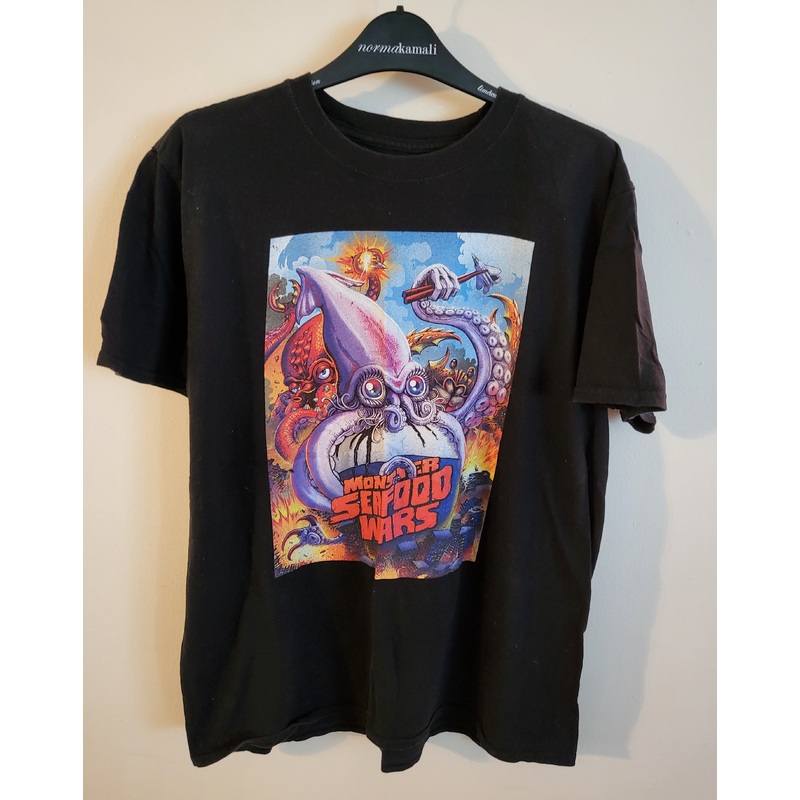 Used Monster Seadfood Wars Black Large T-Shirt (Matt Frank)