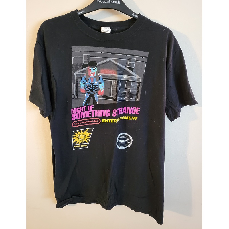 Used Night of Something Strange 8-Bit Large Black T-Shirt