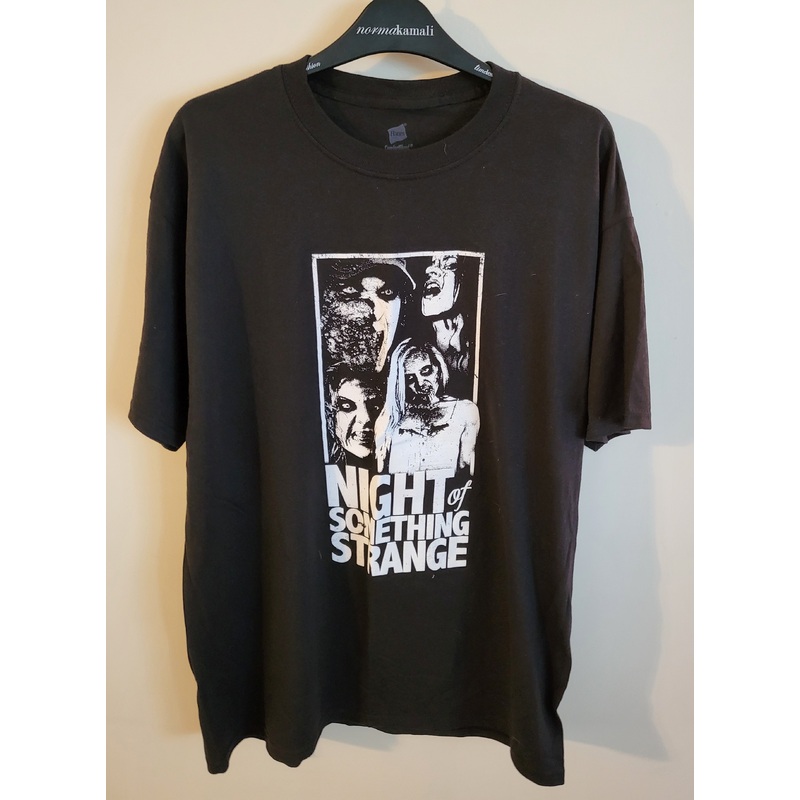 Used Night of Something Strange Zombie Montage Large Black T-Shirt