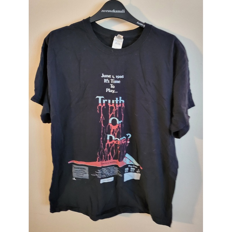 Used Truth or Dare Large Black T-Shirt