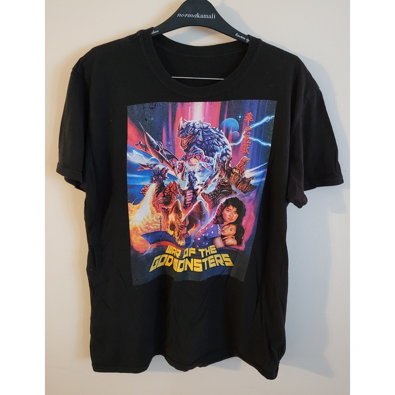 Used War of the God Monsters Large Black T-Shirt