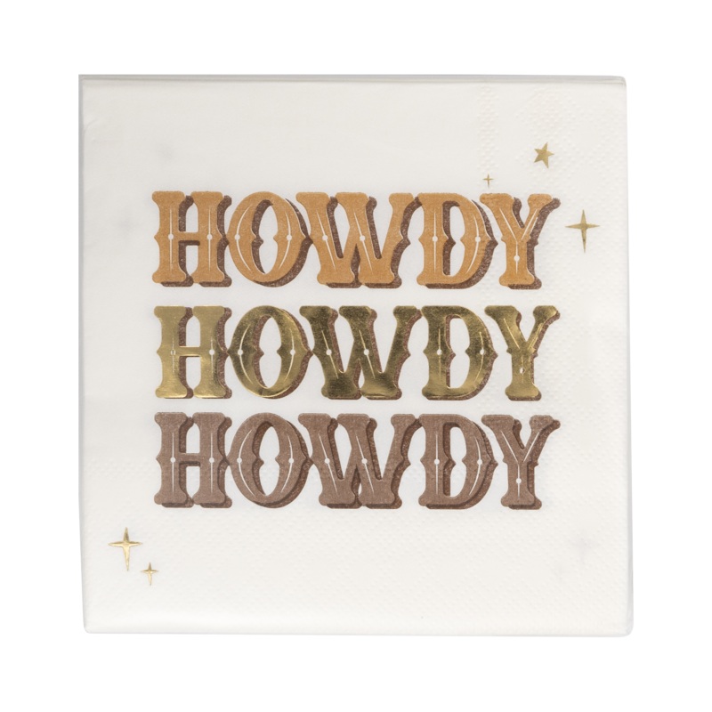 Cowboy Howdy Paper Napkin
