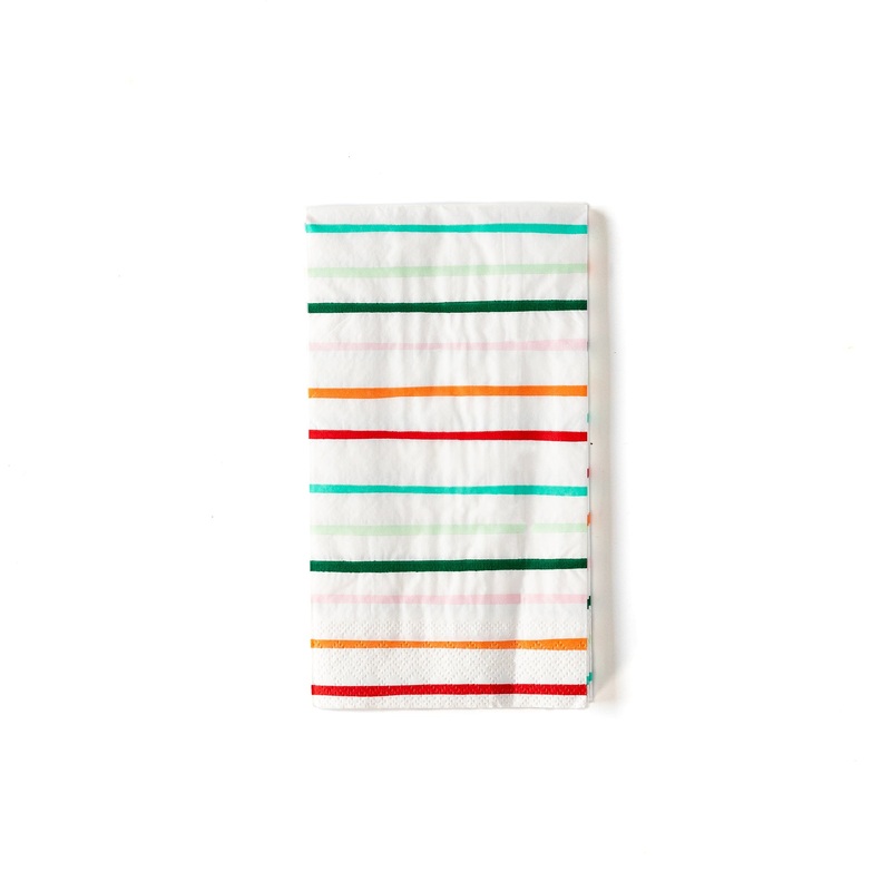 Bright Striped Whimsical Dinner Napkins