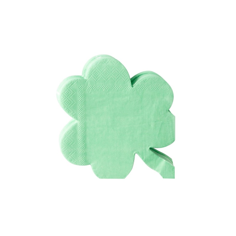 Shamrock Shaped Cocktail Napkin