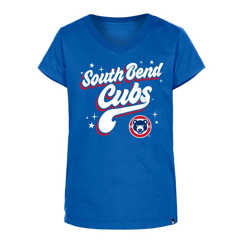 South Bend Cubs New Era Girls Bubble T-shirt