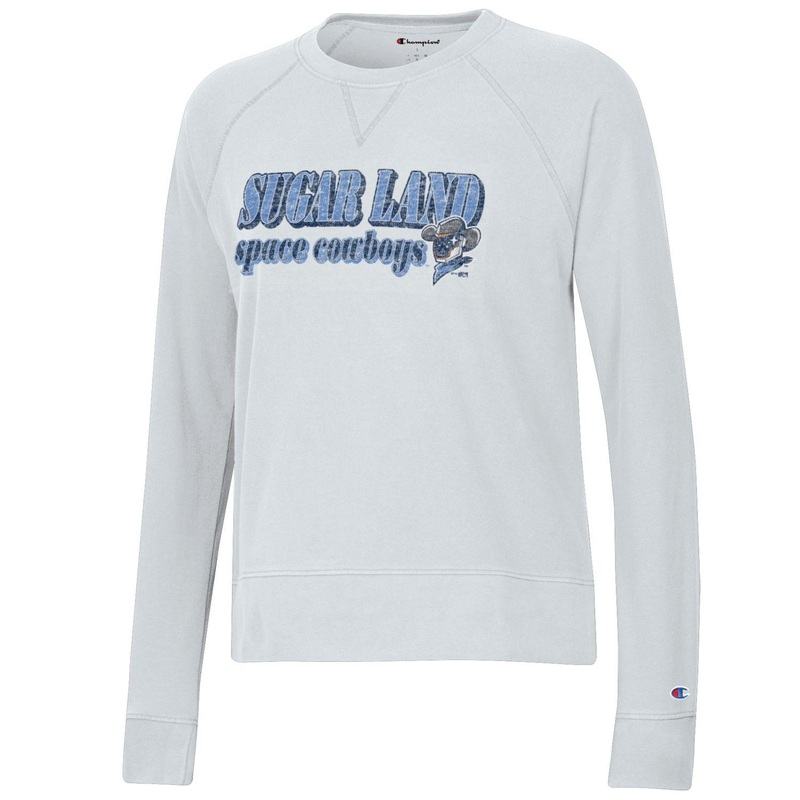 Sugar Land Space Cowboys Champion Women’s Fleece Crew Raglan – Final Sale