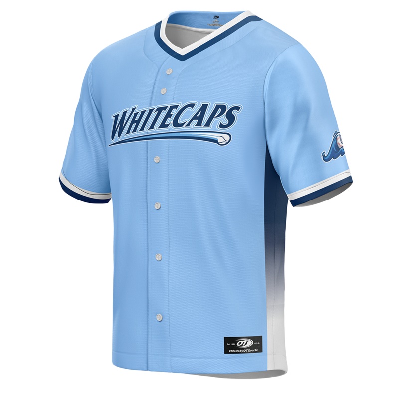 West Michigan Whitecaps 2025 Authentic Collection Alternate Light Blue Jersey
