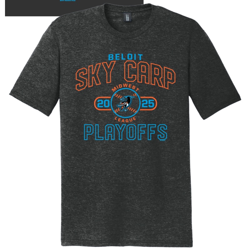 Beloit Sky Carp Tri-Blend Black Frost Playoffs 2025 *NEW*