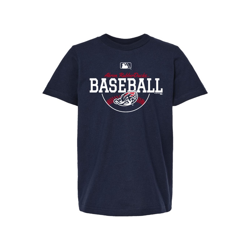 Youth Navy Baseball Tee|XS|S|M|L|XL