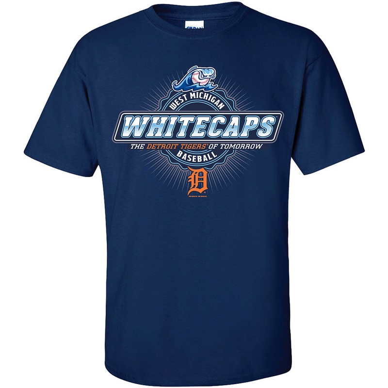 West Michigan Whitecaps  Zeiss Affiliate Navy Tee