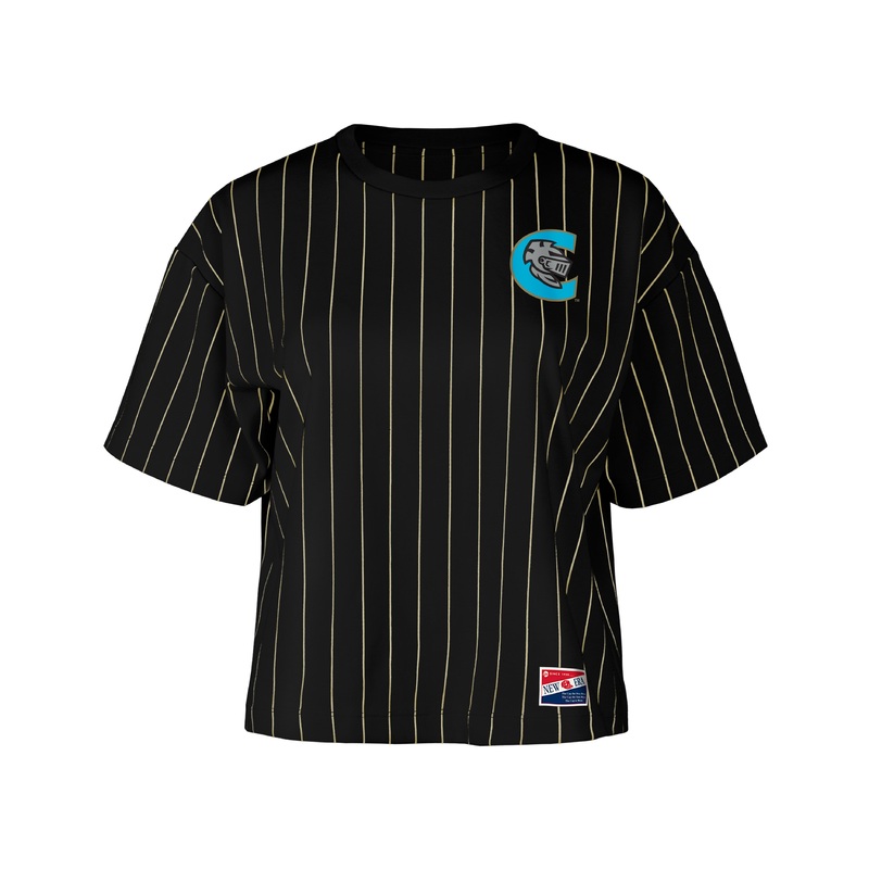 Womens Tb Pinstripe Crop Tee|XS|S|M|L|XL|2X