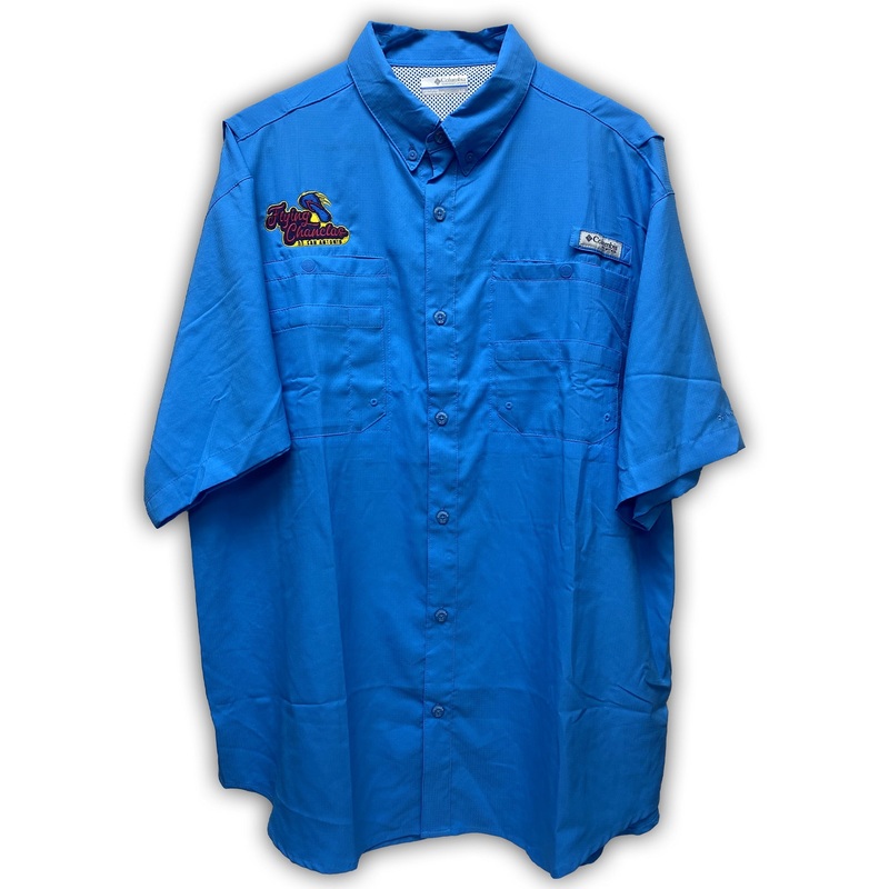 San Antonio Missions Flying Chancla de San Antonio Columbia Tamiami Shirt