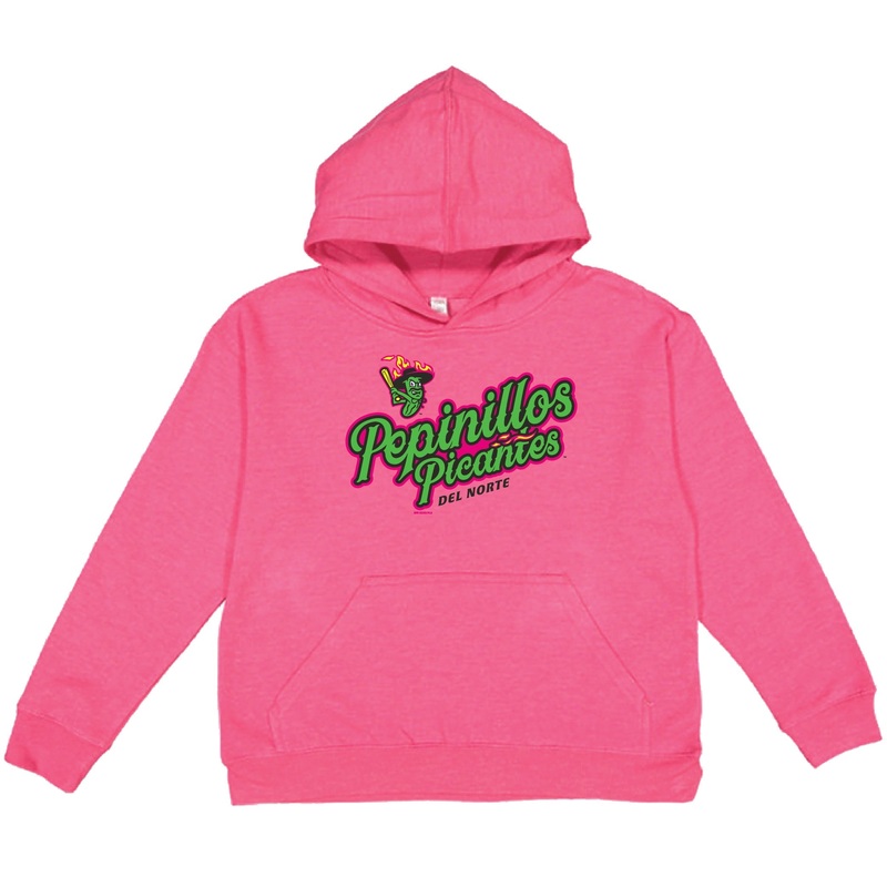 Los Pepinillos Picantes del Norte Bimm Ridder Hot Pink Hoodie – Youth