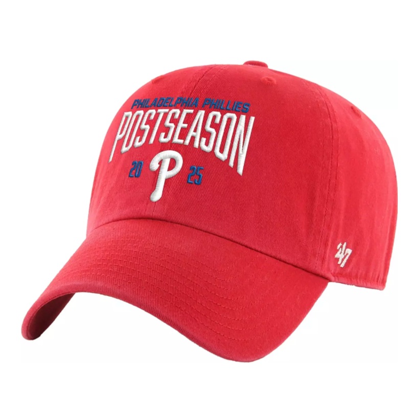 ’47 Adult Philadelphia Phillies 2025 Postseason Clean Up Adjustable Hat