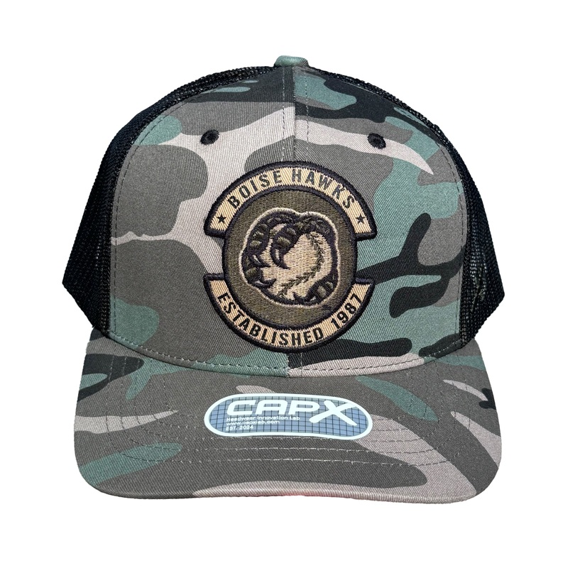 BOISE HAWKS ARMY CAMO TRICKER HAT