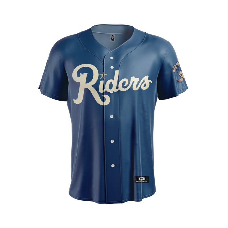 OT RoughRiders Adult Slate Blue Replica Jersey