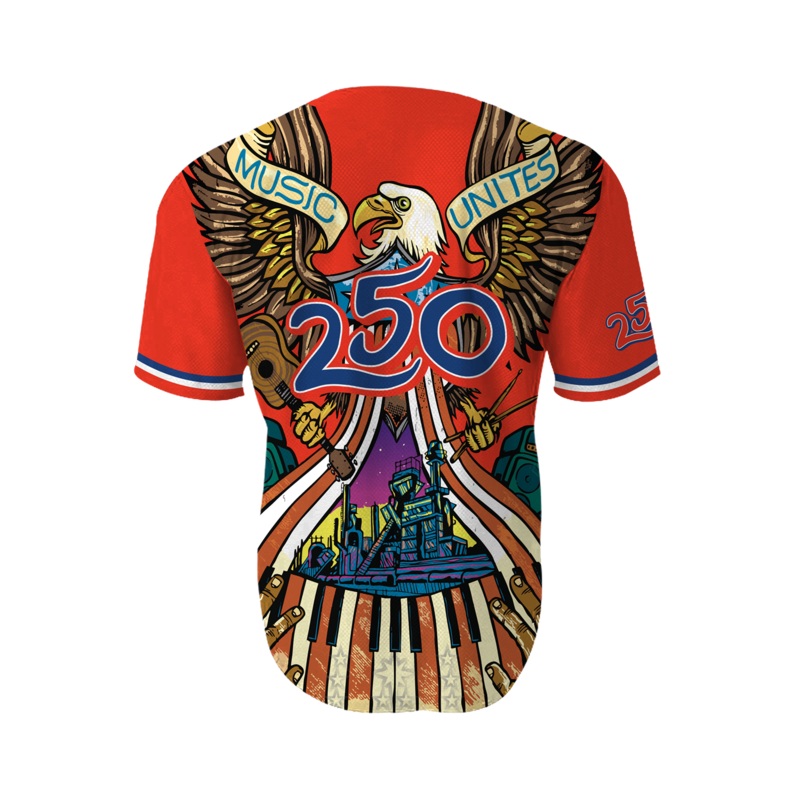 Lehigh Valley IronPigs Red Festers USA 250 Jersey