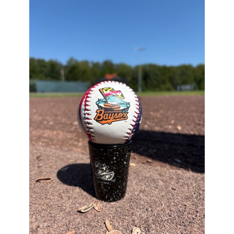 Chesapeake Baysox American Flag Baseball