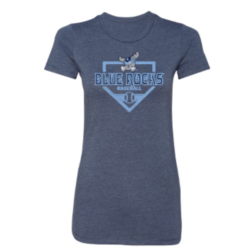 Ladies Navy Home Plate Tee|Small|Medium|Large|XL|2X
