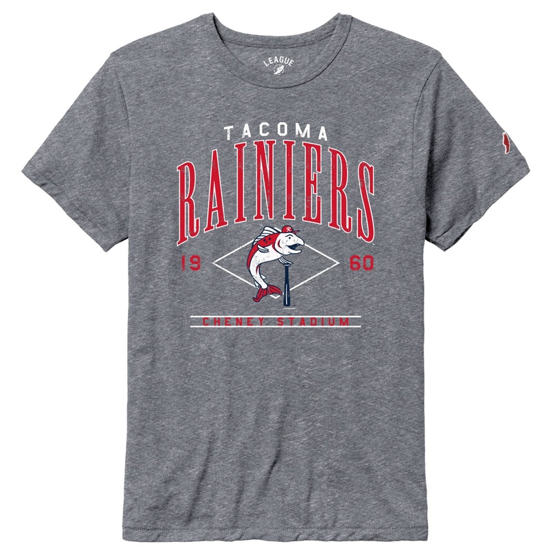 Tacoma Rainiers League Gray Triblend Slammin’ Sam Tee