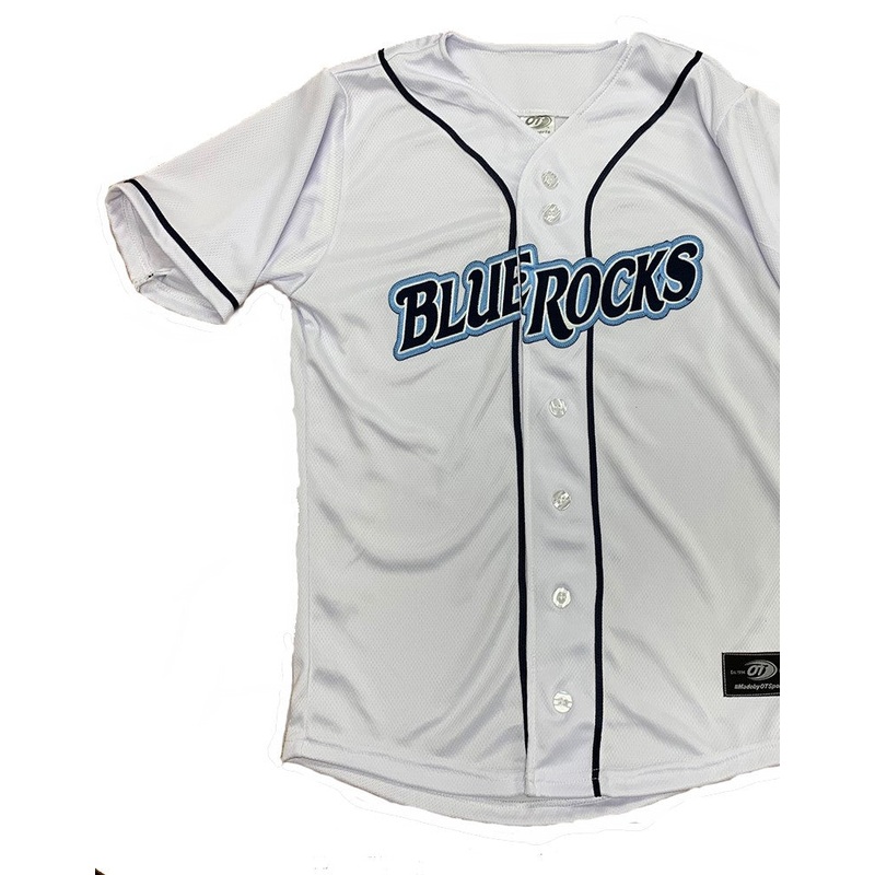 Wilmington Blue Rocks Youth White Home Replica Jersey