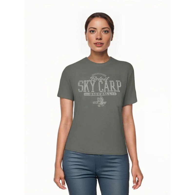Beloit Sky Carp Military Green Dayton T-Shirt