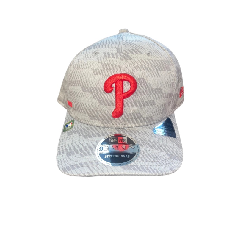New Era 9Seventy Philadelphia Phillies Grey w/ Red P Stretch-Snap