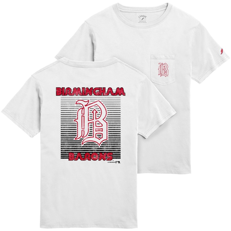 Barons White Pocket Tee|Small|Medium|Large|X-Large|2X-Large