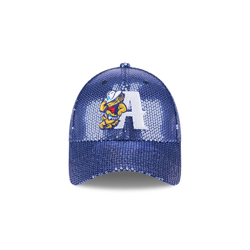 Amarillo Sod Poodles New Era Women’s Royal Sequin Lean A 9FORTY Cap