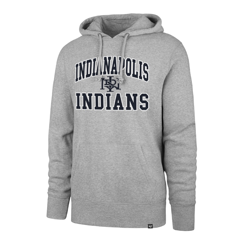 Indianapolis Indians ’47 Adult Grey Road Velocity Hood