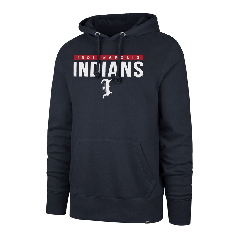 Indianapolis Indians ’47 Adult Navy Road Power Luck Hood