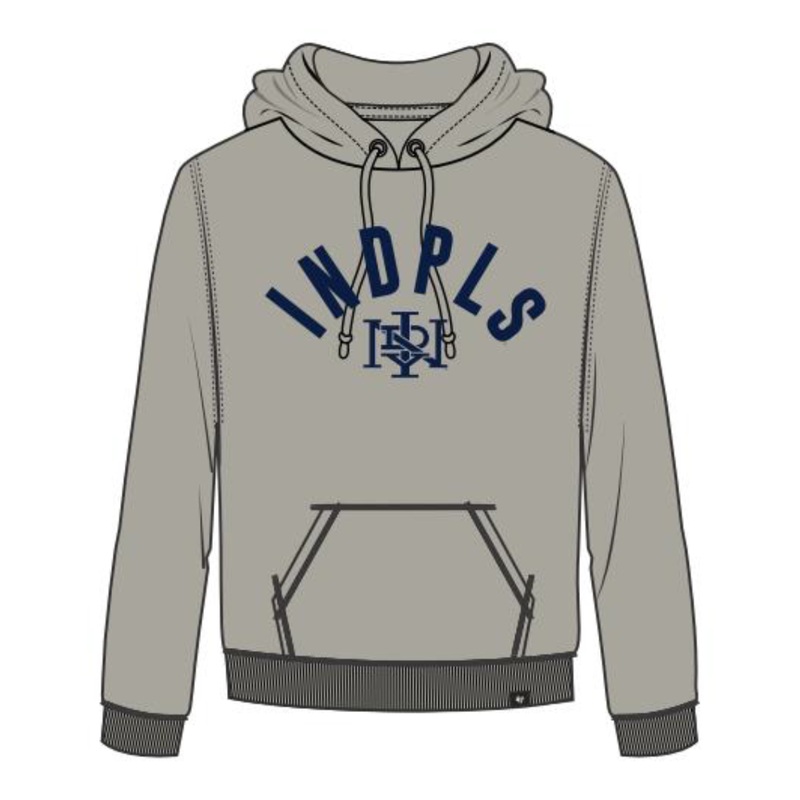 Indianapolis Indians ’47 Adult Grey Road INDPLS Headline Hood