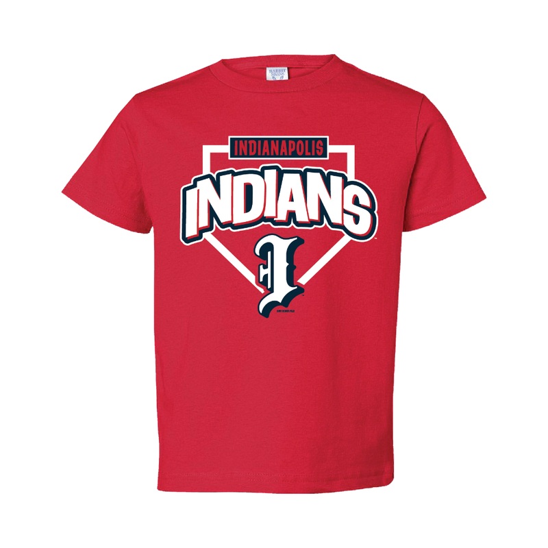 Indianapolis Indians Infant Red Batting Practice Precon Tee