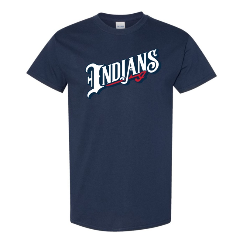 Indianapolis Indians Toddler Navy Indians Wordmark Tee