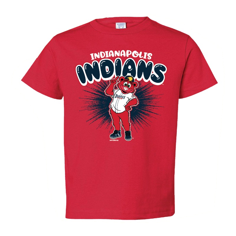 Indianapolis Indians Toddler Red Rowdie Duran Tee
