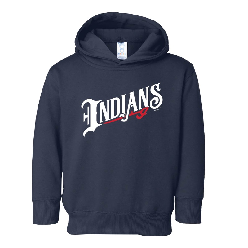 Indianapolis Indians Youth Navy Indians Wordmark Hoodie