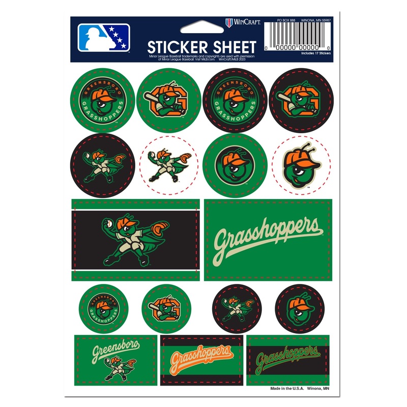 Wincraft 5X7 Sticker Sheet
