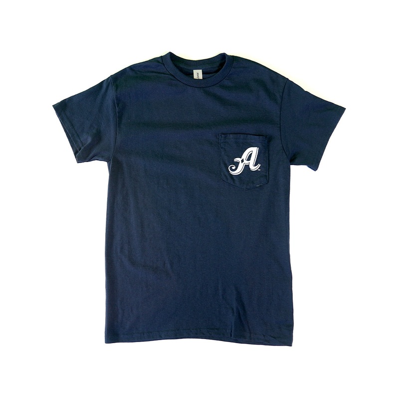 Reno Aces Navy ‘A’ Pocket Tee|Navy|S|M|L|XL|XXL|XXXL
